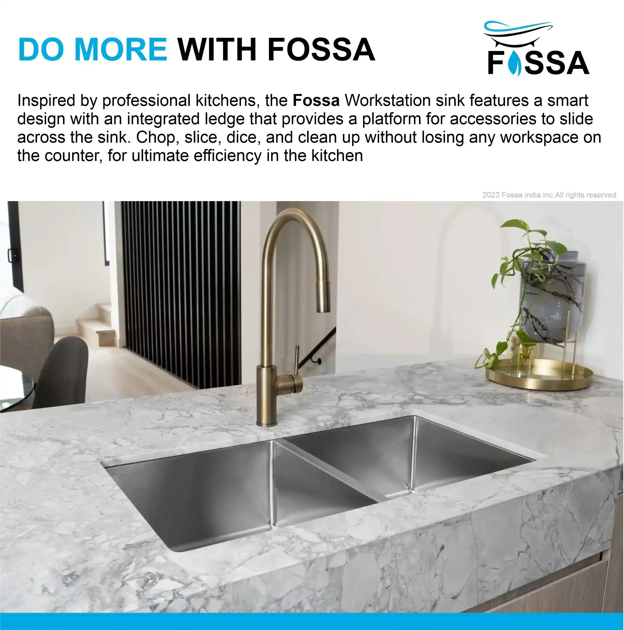 Premium Handmade (42x 20x 10) inch Double Bowl  Silver Stainless Steel Kitchen Sink - Image 5