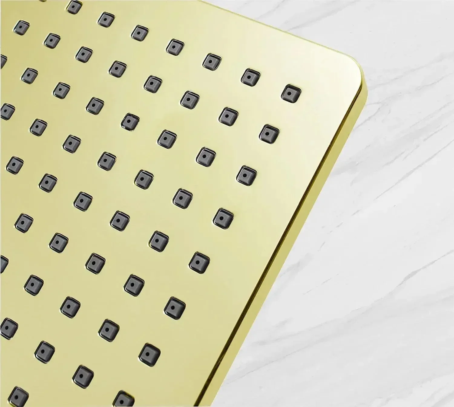 6 Inch Rainfall Overhead Shower Gold 304 Stainless Steel - Image 6