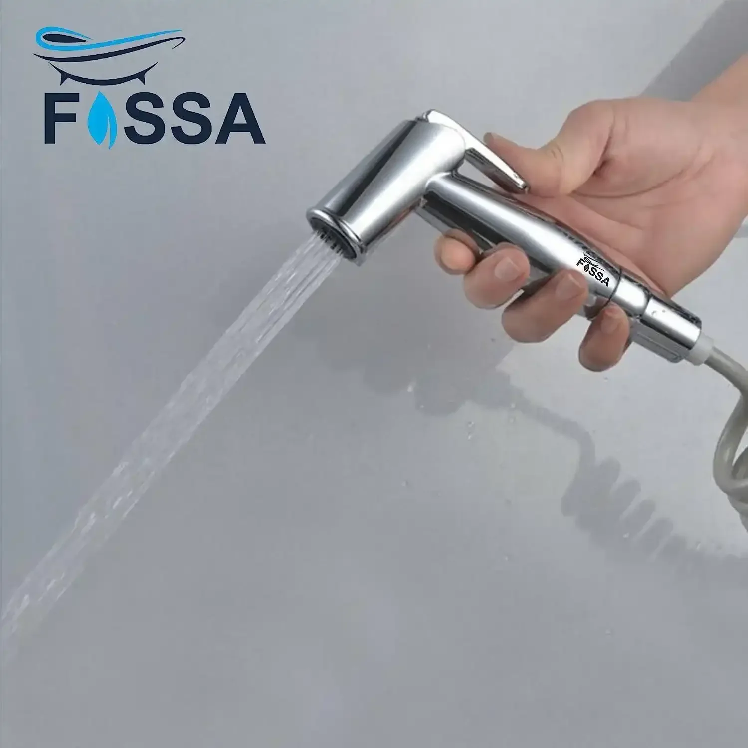 Corus Silver ABS Health Faucet with 1 Meter 304-Grade SS Hose Pipe & Hook - Image 5