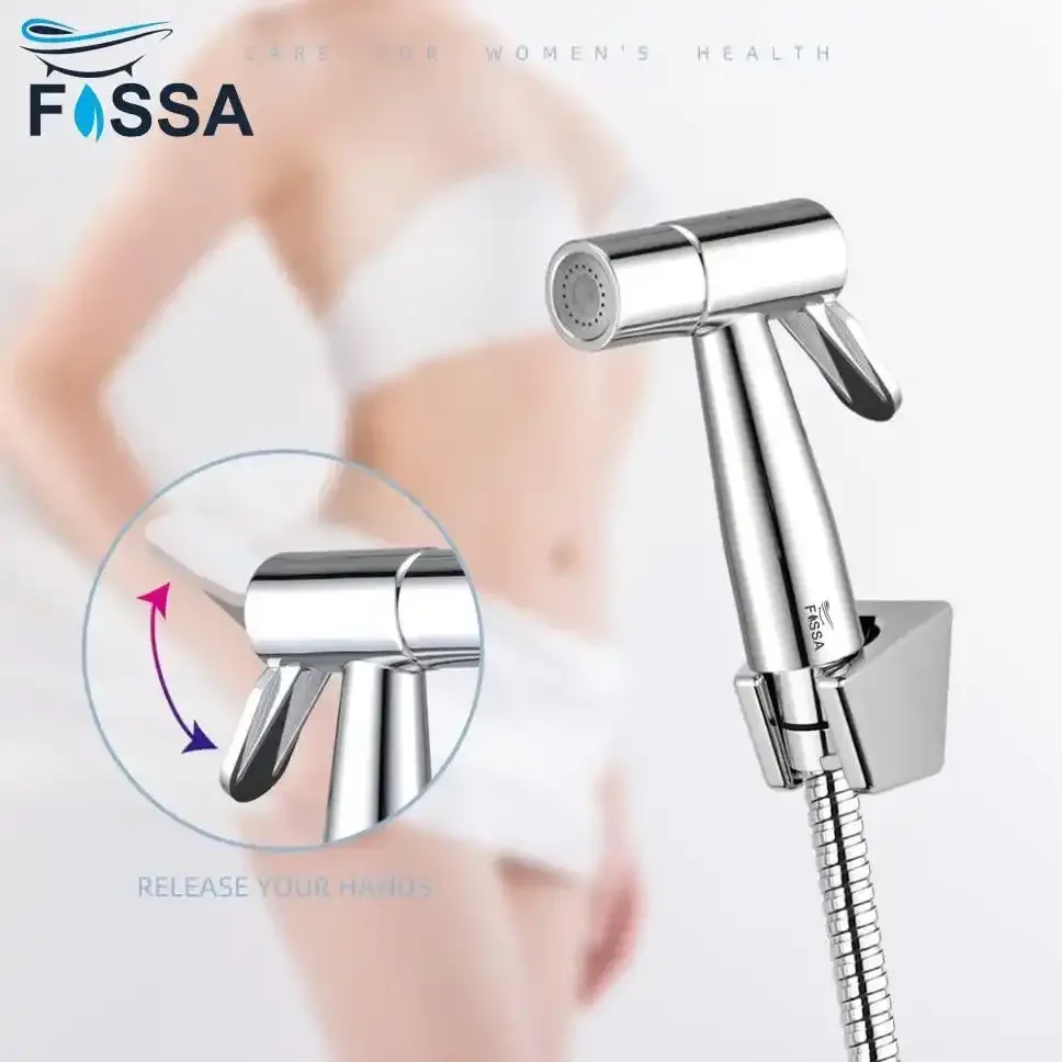 Firo Silver ABS Health Faucet with 1 Meter 304-Grade SS Hose Pipe & Hook - Image 7
