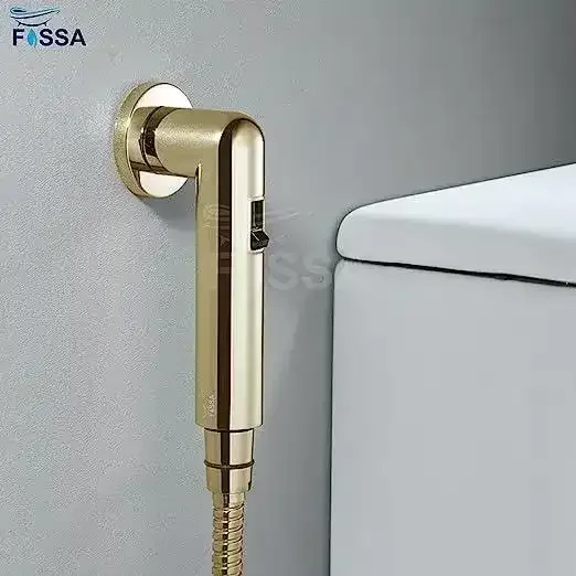 Magnetic Gold ABS Health Faucet with 1 Meter 304-Grade SS Hose Pipe & Hook - Image 3