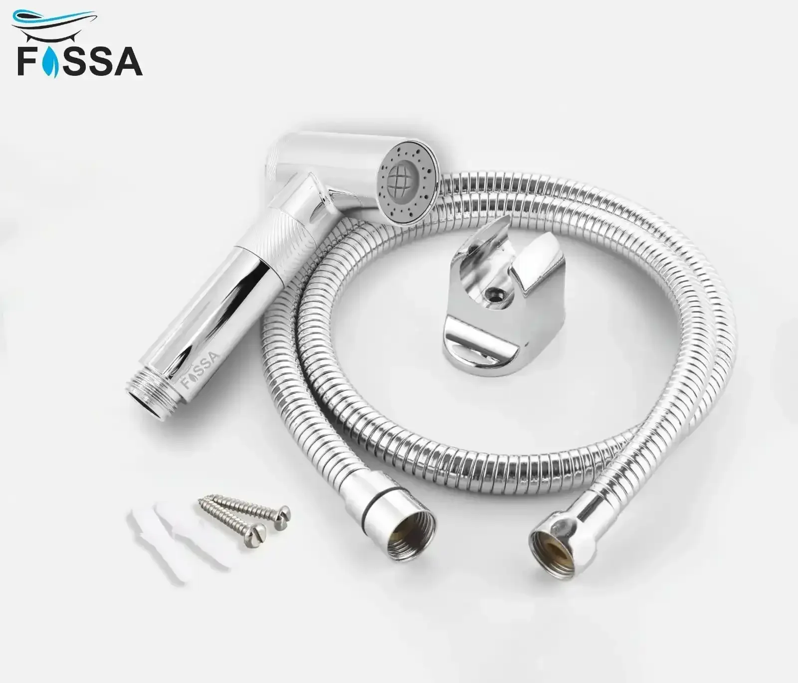 Magneto Silver ABS Health Faucet with 1 Meter 304-Grade SS Hose Pipe & Hook - Image 9