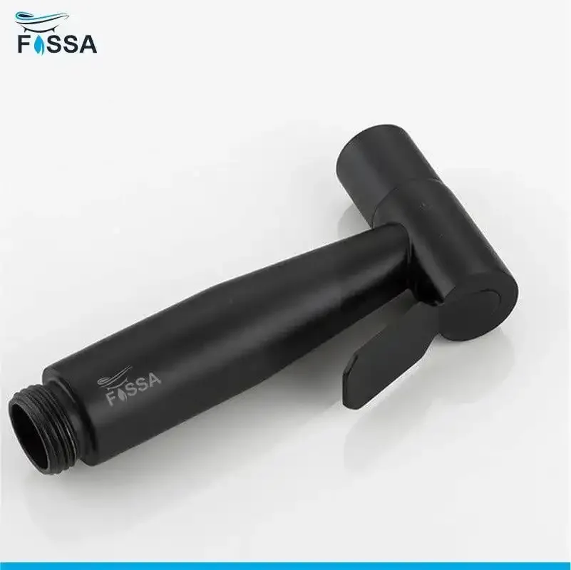 Hand Held Bidet Sprayer Black ABS Health Faucet with 1 Meter 304-Grade SS Hose Pipe & Hook - Image 3